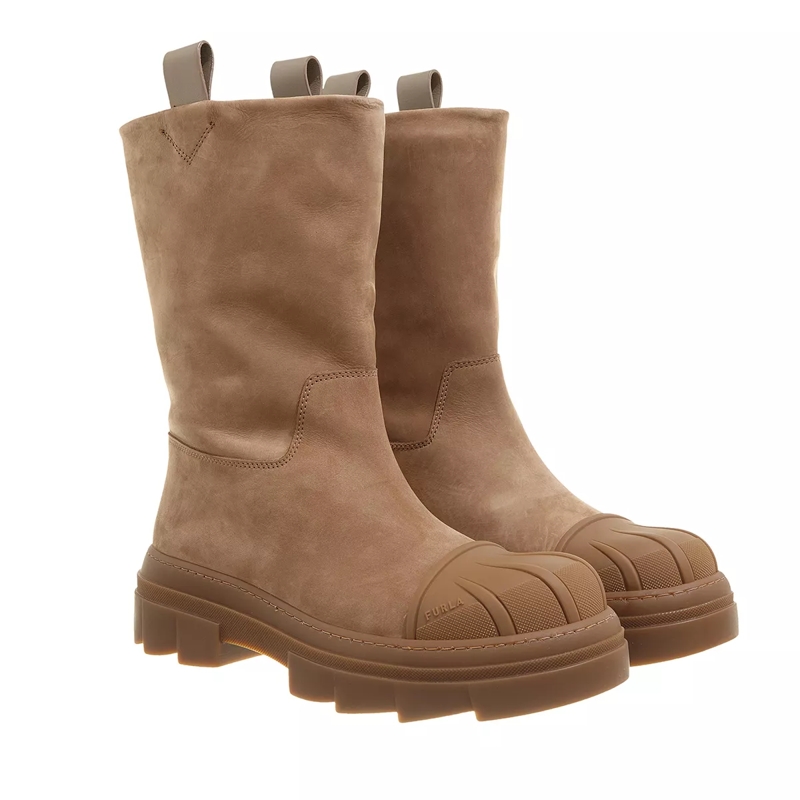 Furla Stiefel Furla Gum Boot T.25 Greige/ Miele Scuro