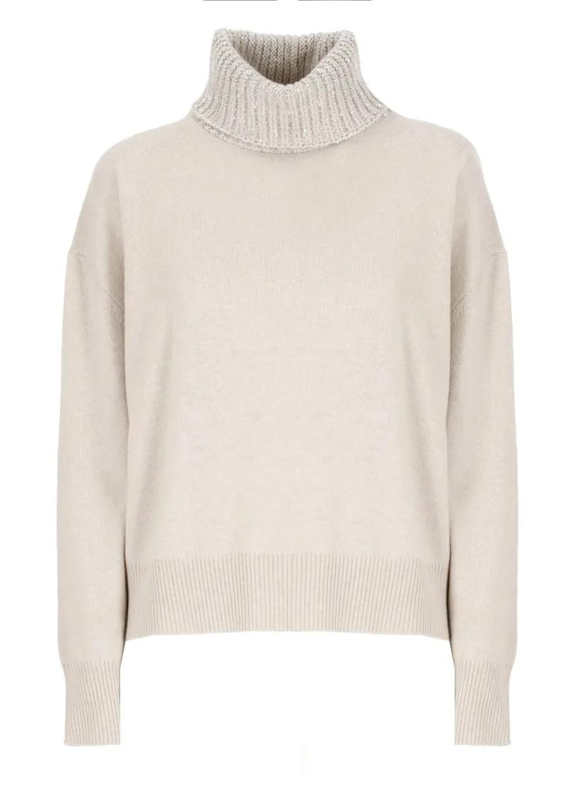 Fabiana Filippi - Beige Wool And Silk Sweater - Größe L -