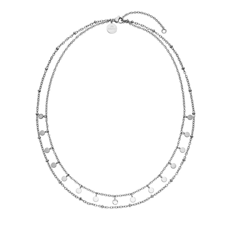 Purelei Mittellange Halskette Kette Plain silber