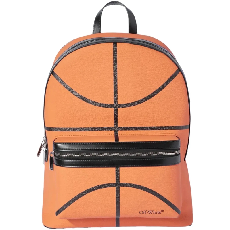Off-White Rucksack Basket Round Logo Backpack orange