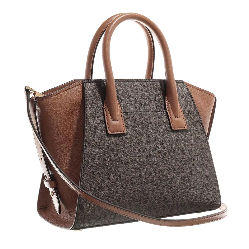 MICHAEL Michael Kors Tote Avril Small Satchel Brown Acorn(Image 4)
