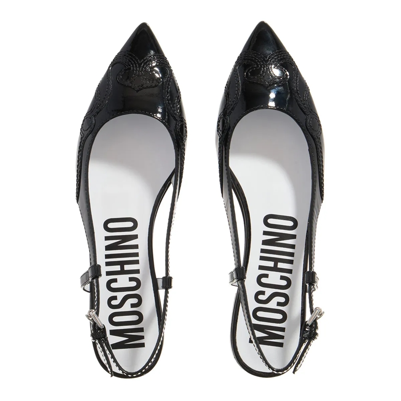 Moschino Balletschoenen Ballerina Nero(Image 4)