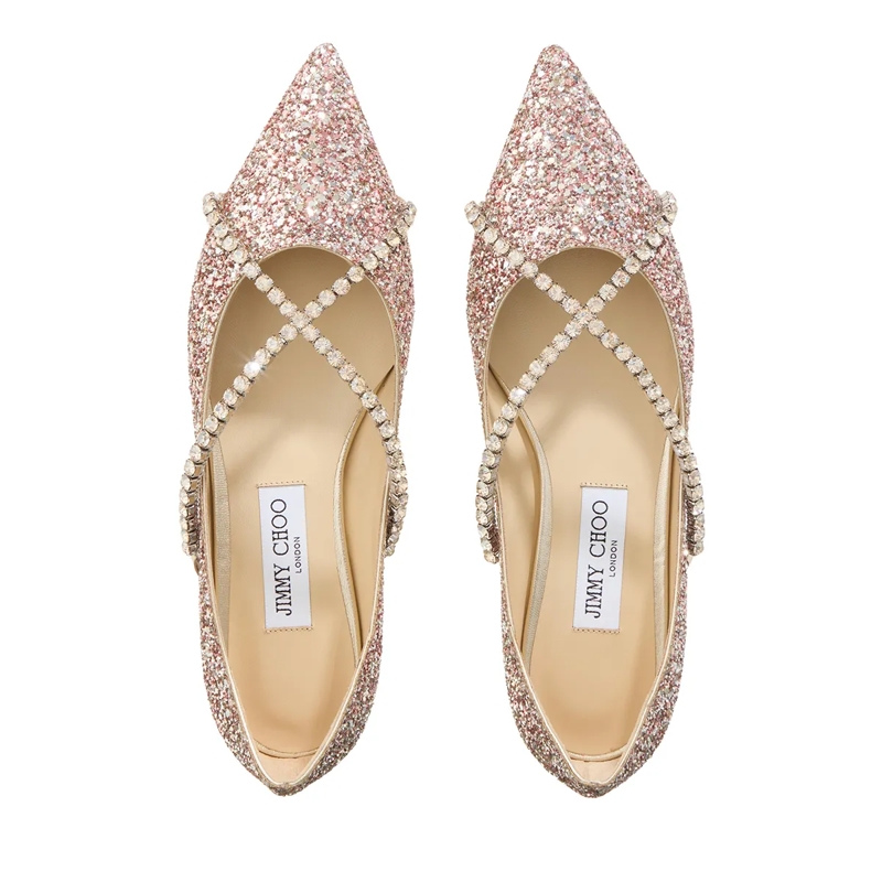 Jimmy Choo Ballerinas Ballerinas Woman Rose Mix / Crystal Honey(Image 4)