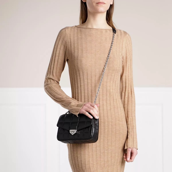 Michael Kors Soho Small Chain Shoulder Bag - Size: OS - Black - Womens