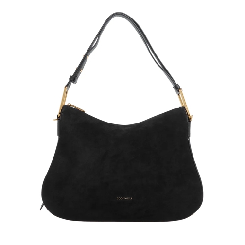 Coccinelle Shoulder Bag Coccinellemagie Suede Bim Noir/Noir