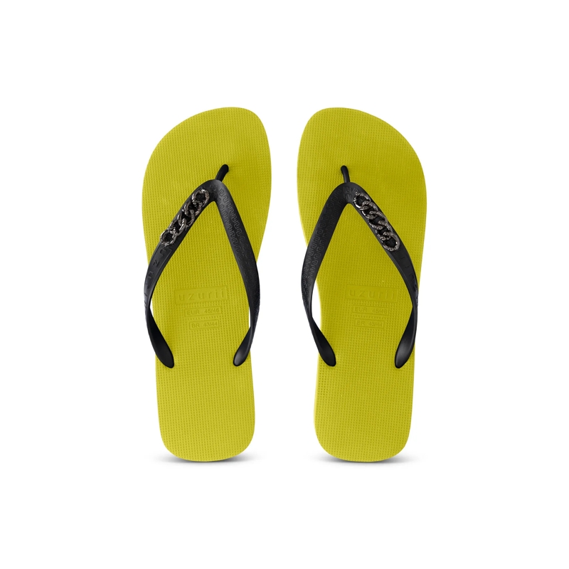 UZURII Flip Flops Zehentrenner Silver Small hell-grün