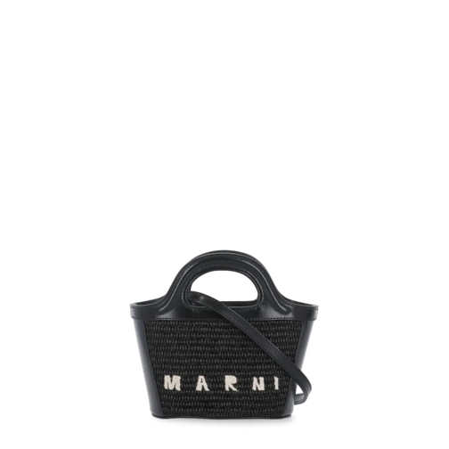 Marni Schoudertas Tropicalia Micro Shoulder Bag Black