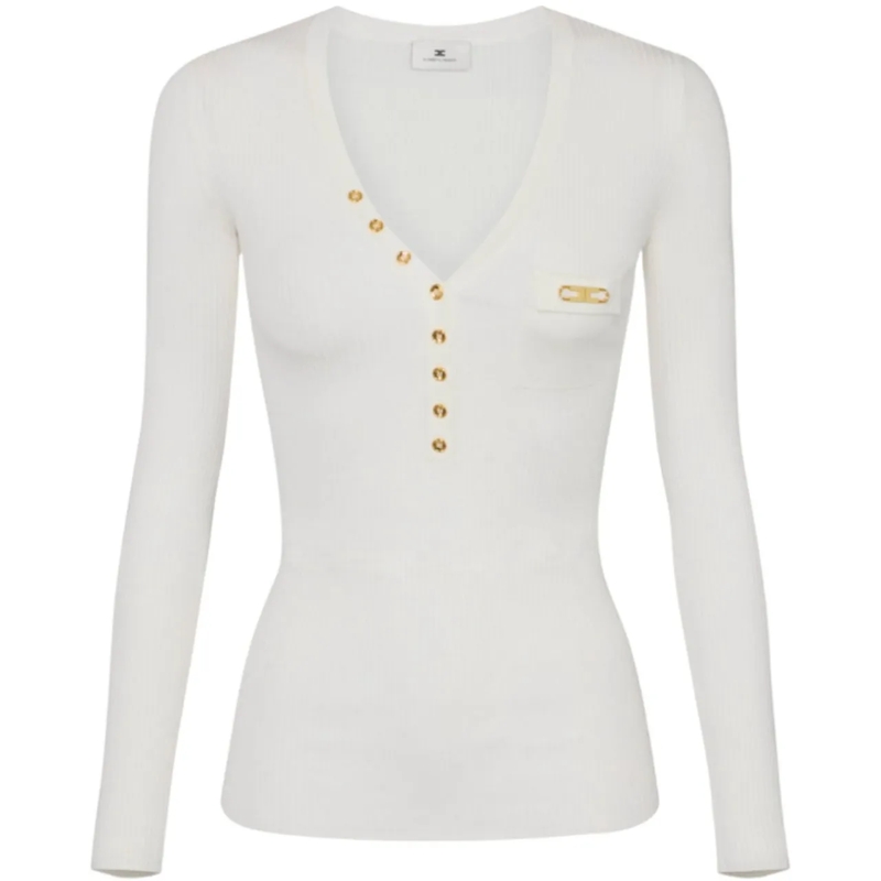 Elisabetta Franchi  Sweaters Ivory weiß