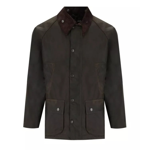 Barbour Classic Bedale Wax Olive Green Jacket Black 