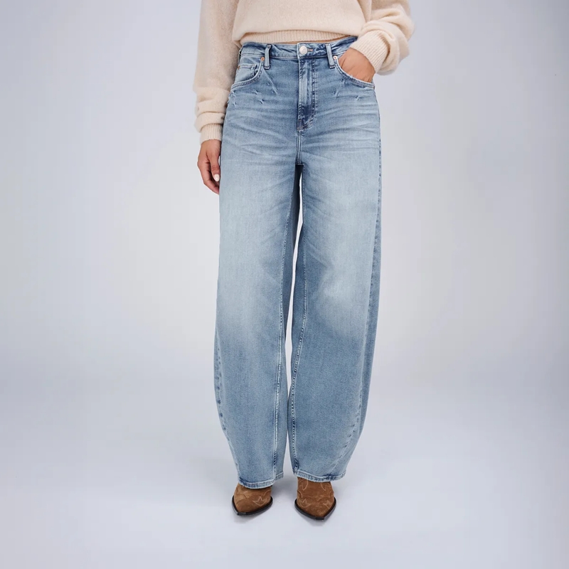 True Religion Barrel-Jeans Barrel Jeans RUBY VOLUME- Hohe Leibhöhe- Gerund blau(Image 6)