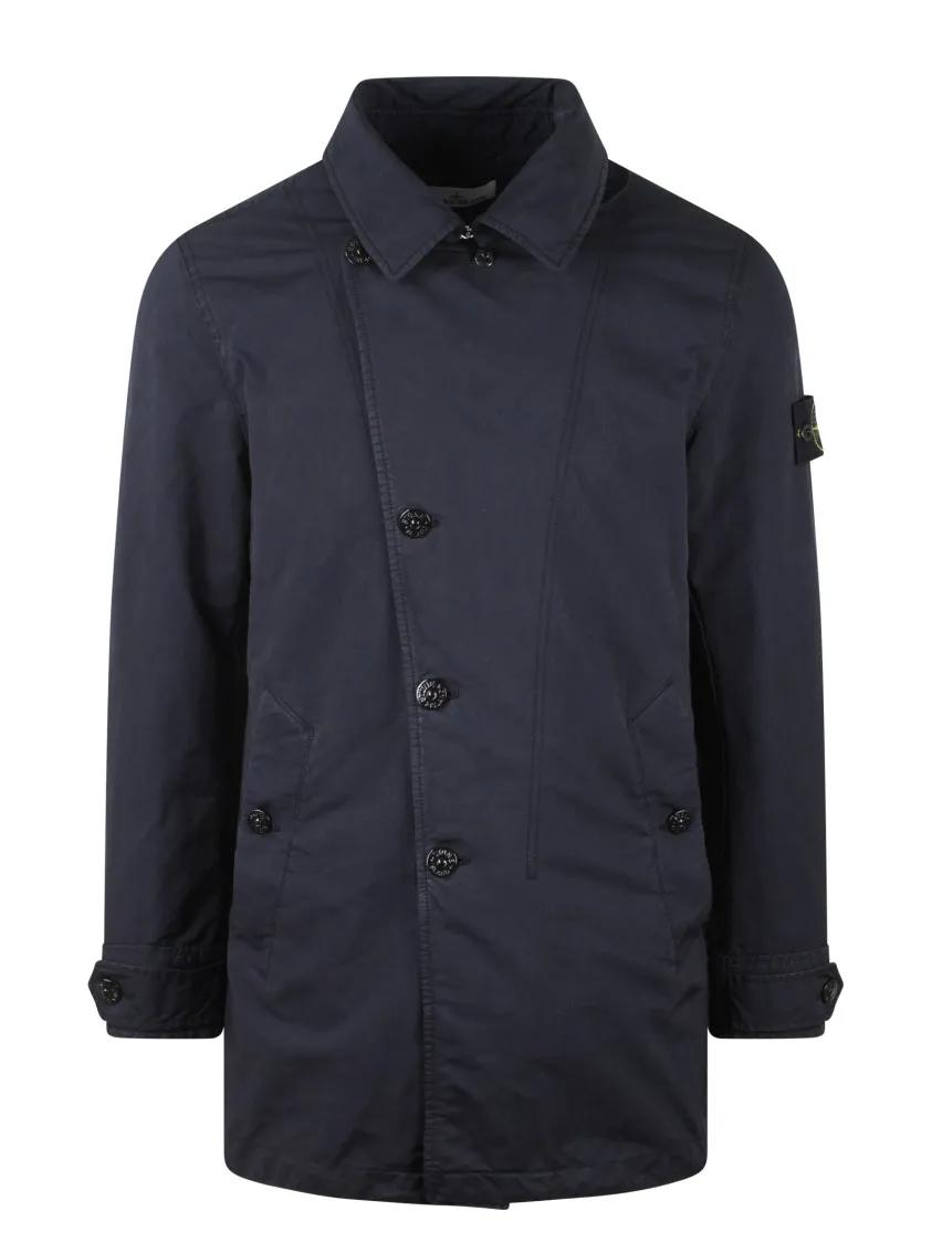 Stone Island - David Trench Coat - Größe L - blau