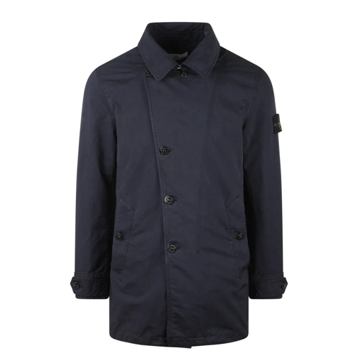 Stone Island Trenchcoat David Trench Coat Blue