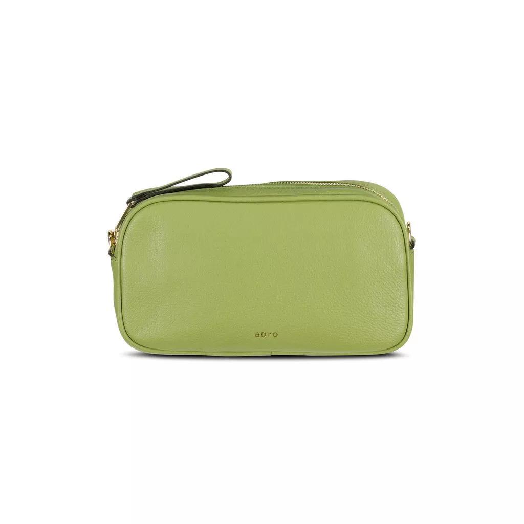 abro Crossbody bags Umhängetasche Tina aus Leder 48103493435738 in groen