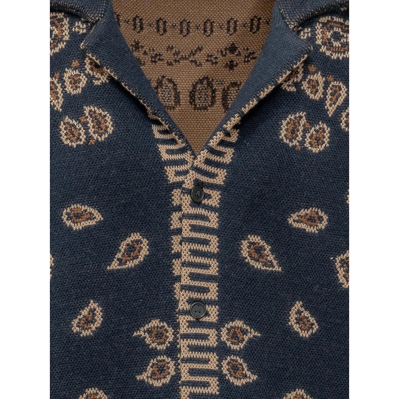 Alanui  Camicia Bandana Jacquard dunkelblau(Image 4)