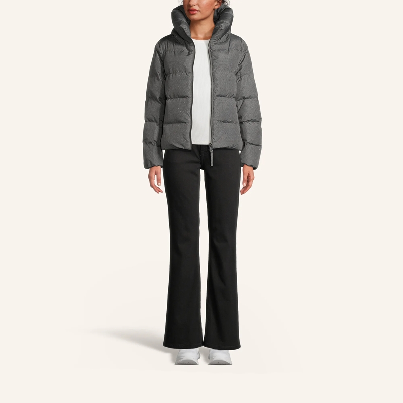 Blonde No8 Blouson Steppjacke METZ mit Schmucksteinen grau(Image 2)