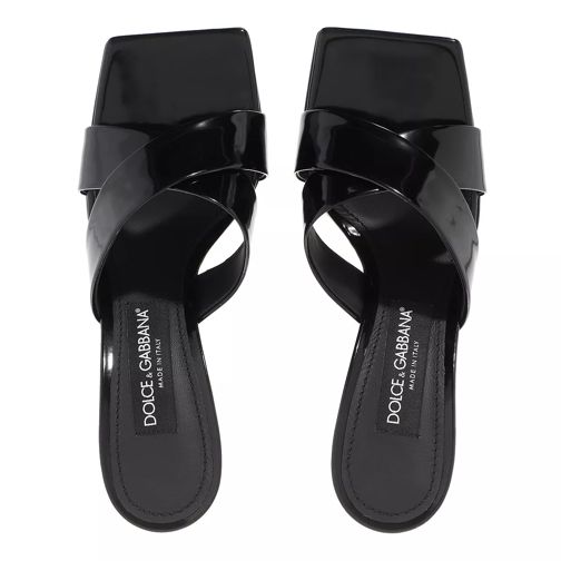 Dolce&Gabbana Mule Polished Calfskin Heel Mules Black (Image 4)