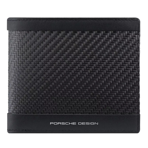 Porsche Design Carbon Bi Fold Card Case Black Tvåveckad plånbok