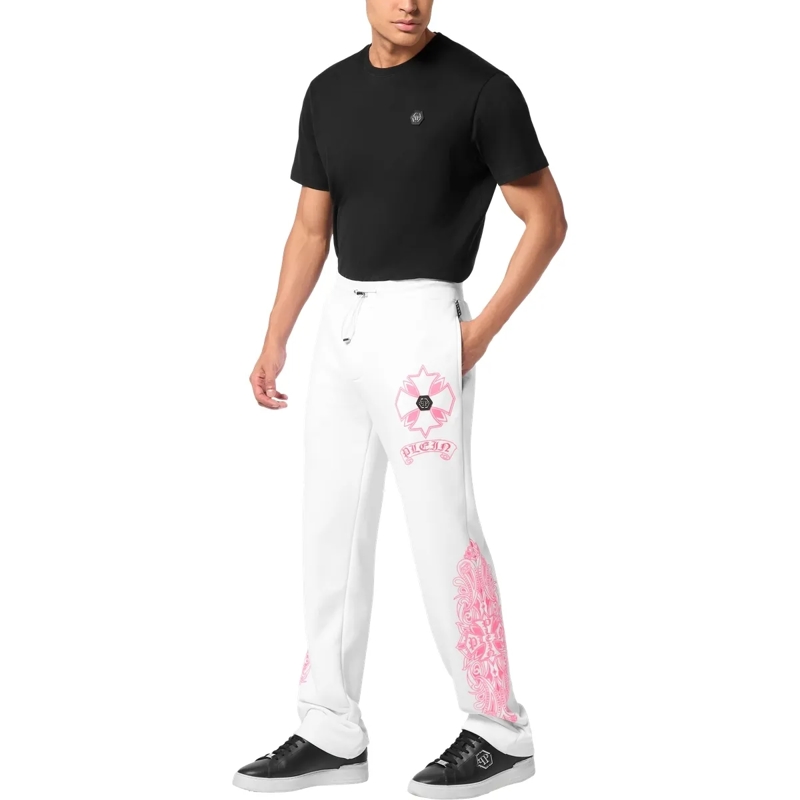 Philipp Plein Jogginghose Jogging Trousers Chrome weiss(Image 4)