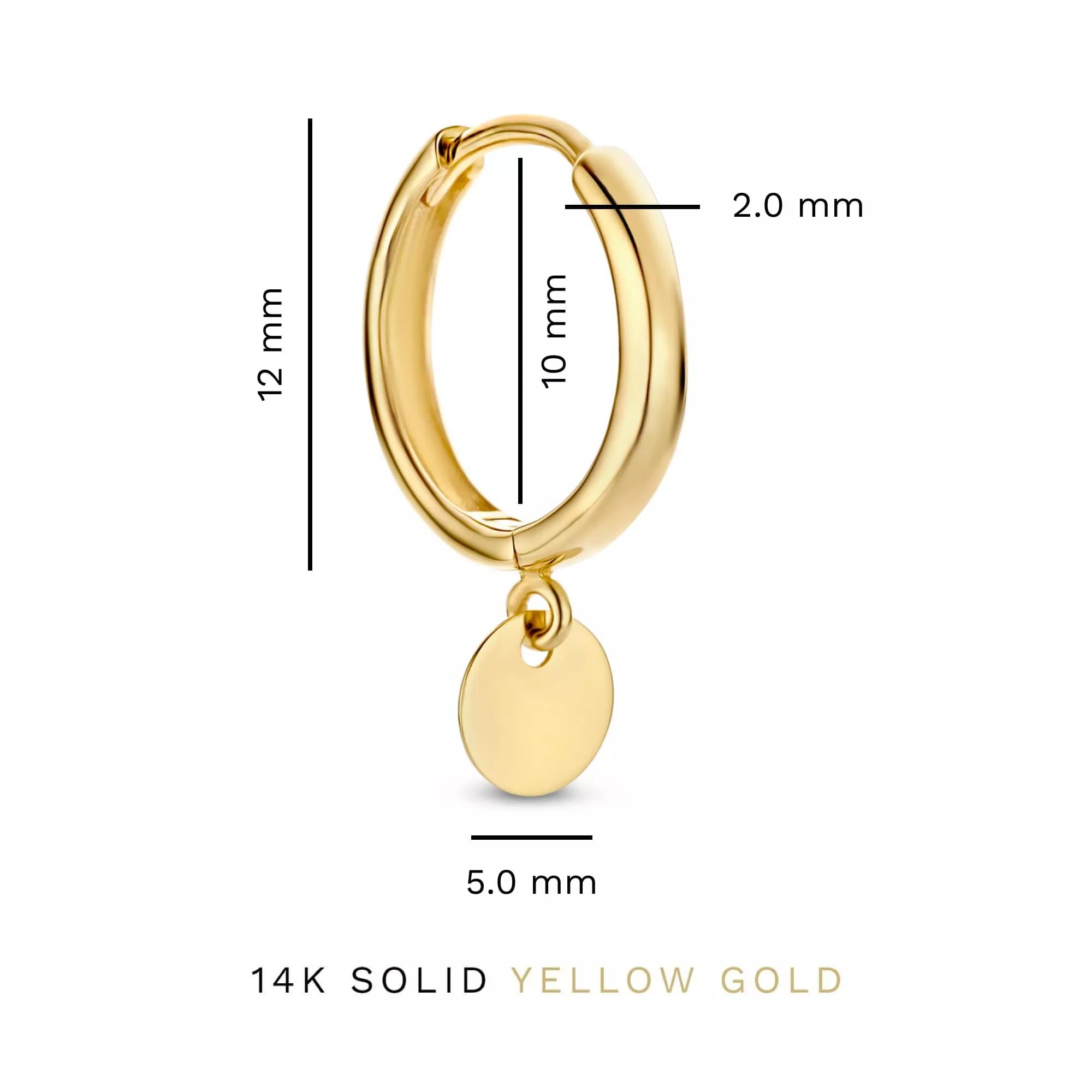 Thumbnail - Isabel Bernard Ohrringe - Le Marais Jeanne 585 Gold Creolen - Gr. unisize - in Gold - für Damen