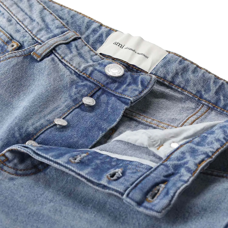 AMI Paris Jeans jean a coupe fuselee blau(Image 8)