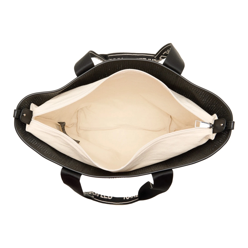 Karl Lagerfeld Shopper K/Essential Raffia Bag Black(Image 6)