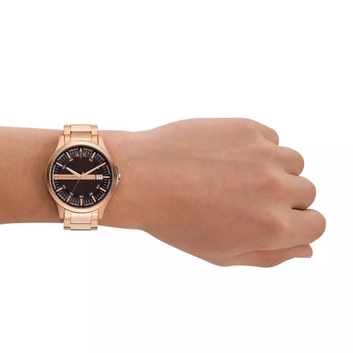 Rose gold discount armani exchange watch