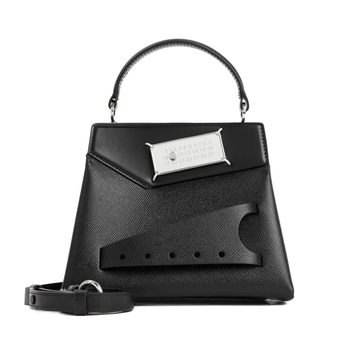 Maison Margiela Crossbody Bags - Snatched Leather Small Handbag - Gr. unisize - in Schwarz - für Damen