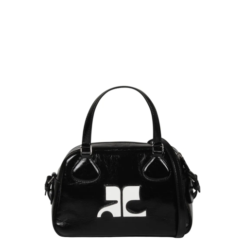 Courrèges Re-Edition Naplackbag Black Sac à bandoulière