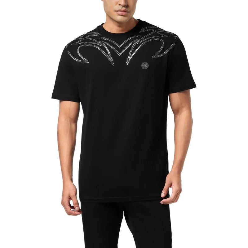 Philipp Plein T-Shirt T-Shirt Round Neck Ss Stud-Embellished schwarz(Image 3)
