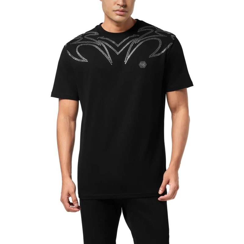 Philipp Plein T-Shirt T-Shirt Round Neck Ss Stud-Embellished schwarz(Image 3)