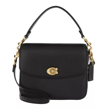 Coach Polished Pebbled Leather Cassie Crossbody 19 Black