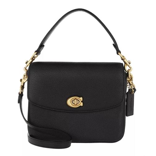 Coach Polished Pebbled Leather Cassie Crossbody 19 B4/Black Messenger Bag
