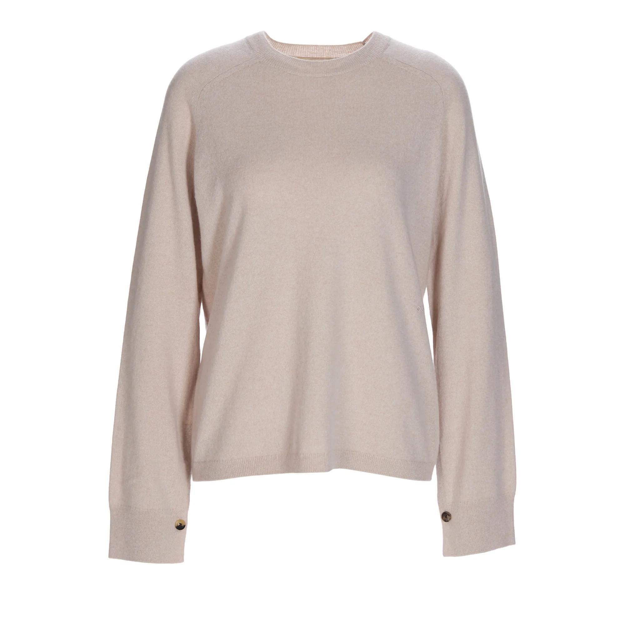 Thumbnail - Sminfinity - Chilly Cuff detailed crew Jumper - Größe M - beige