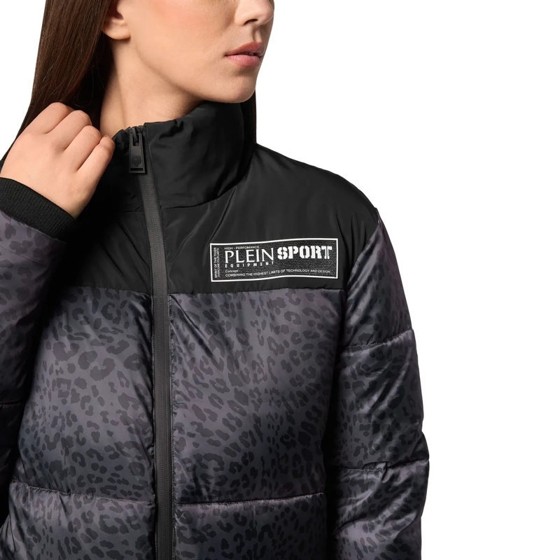 Plein Sport Daunenjacke Winterjacke Leopard schwarz(Image 4)
