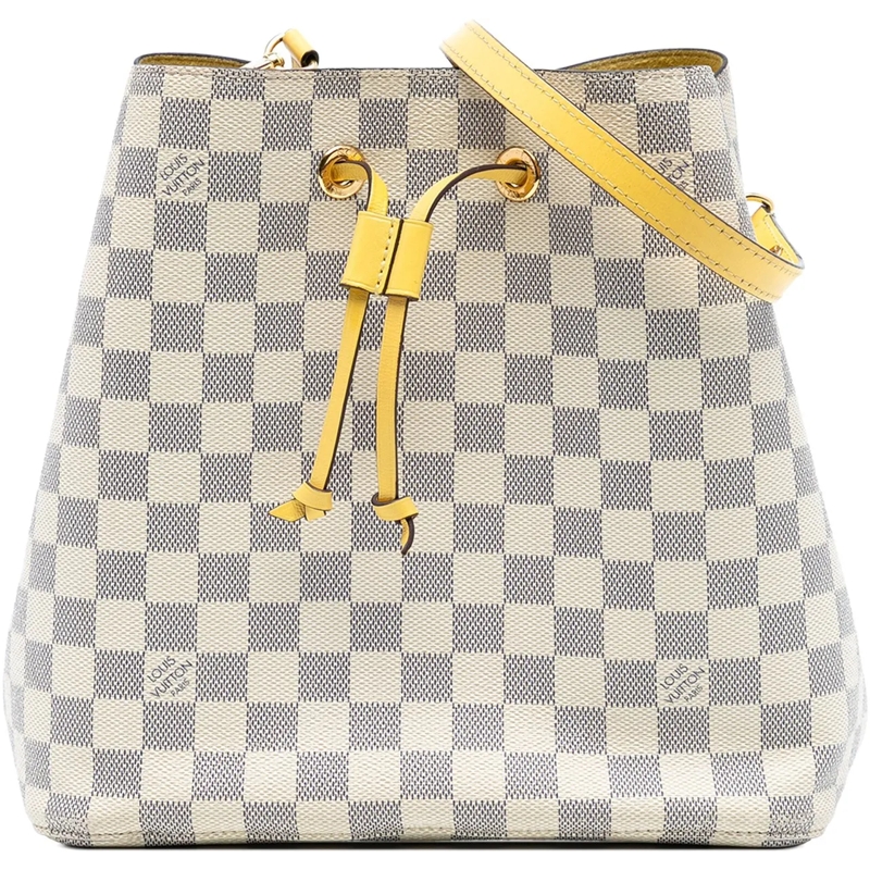 Louis Vuitton Schultertasche Damier Azur Neonoe MM weiß