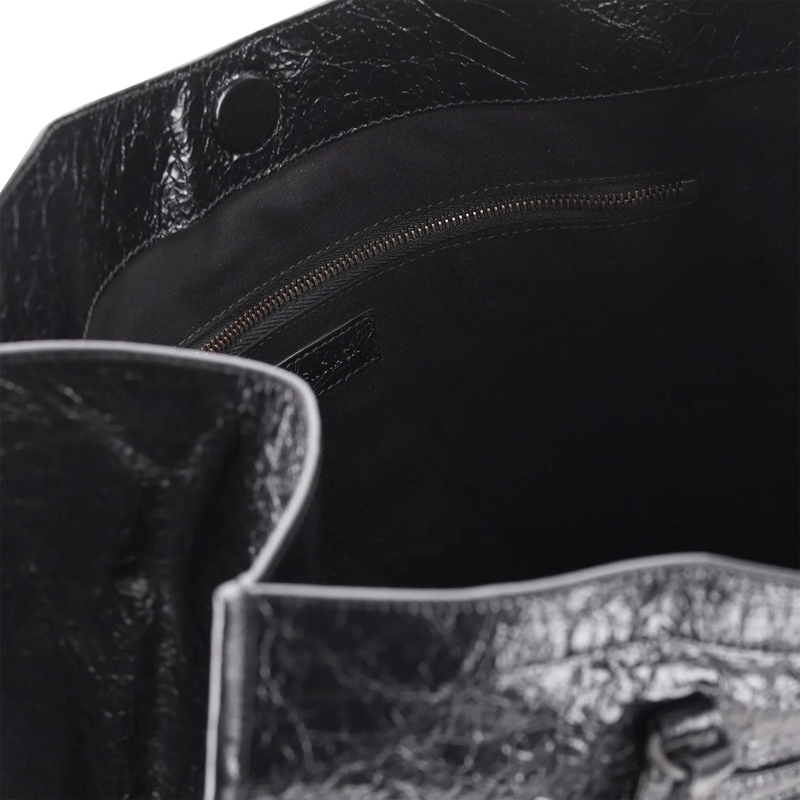 Balenciaga Draagtas Handtasche aus Leder schwarz(Image 4)