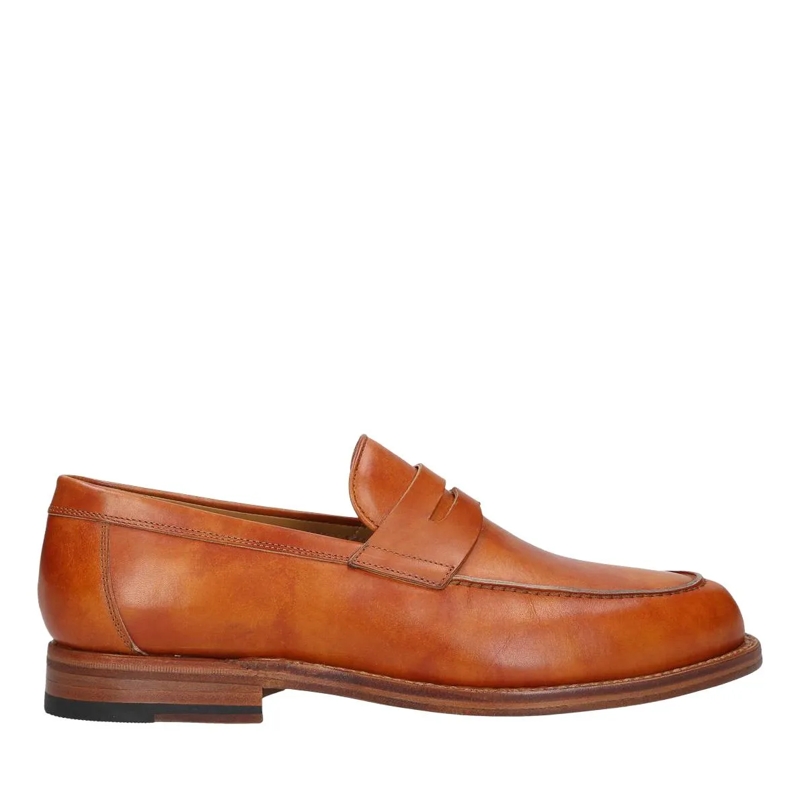 Heinrich Dinkelacker Loafer Slipper Wien Plain TC cognac
