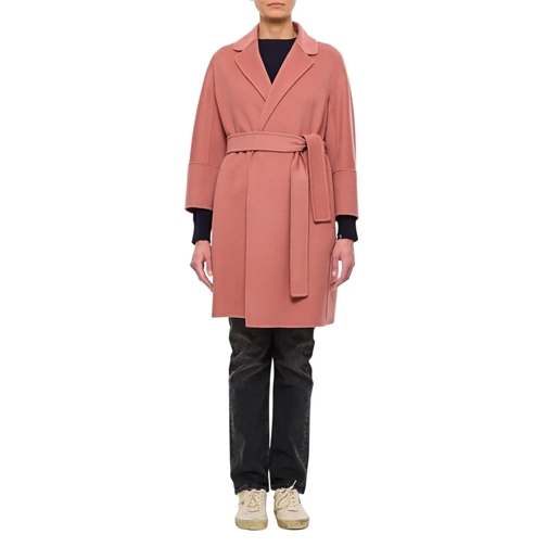 Max Mara Wintermäntel Arona Short Coat With Belt Pink