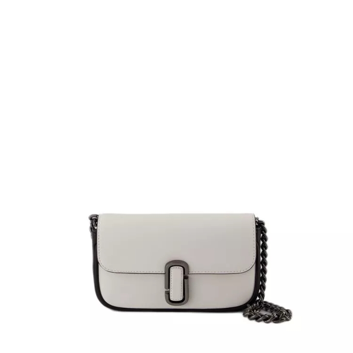 Marc Jacobs The Mini Hobo Bag Leather White White Sac a bandouliere