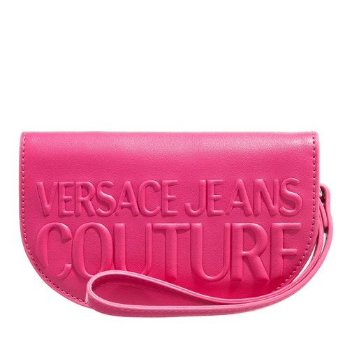 Versace Jeans Couture Institutional Logo Crimson Portemonnaie mit Zip-Around-Reißverschluss