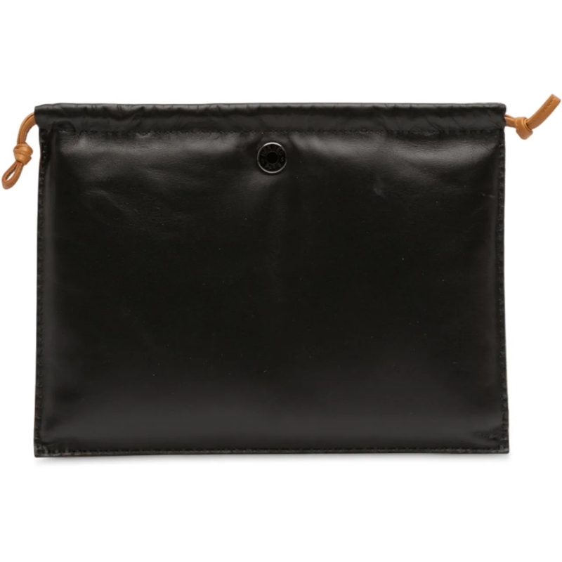 Hermès Necessaire Milo Lambskin Pilo Pouch schwarz