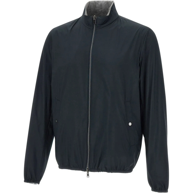 Herno Daunenjacke Coats Blue Navy / Grau