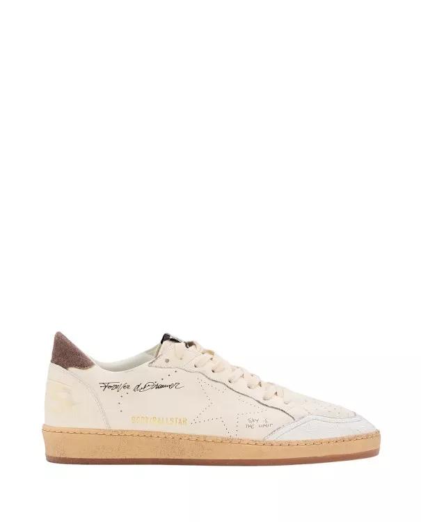 Golden Goose Low-Top Sneaker - Ballstar Nappa Upper Suede Heel - Gr. 41 (EU) - in Weiß - für Damen