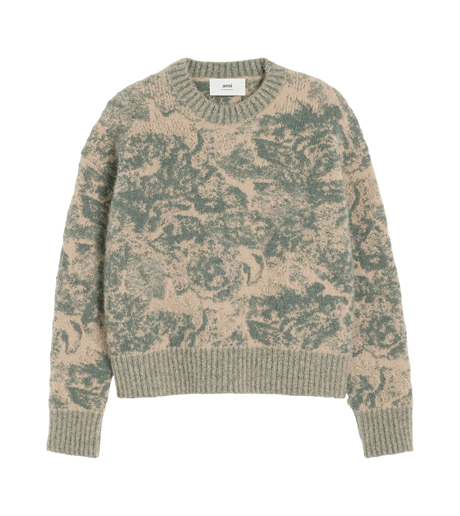 AMI Paris - Pullover aus Alpaka-Mohair-Jacquard - Größe XL - bunt