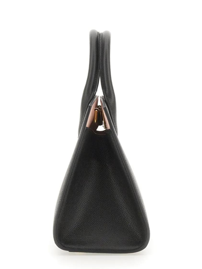 Salvatore Ferragamo Crossbody bags Scholarship "Study Box" Bag in zwart