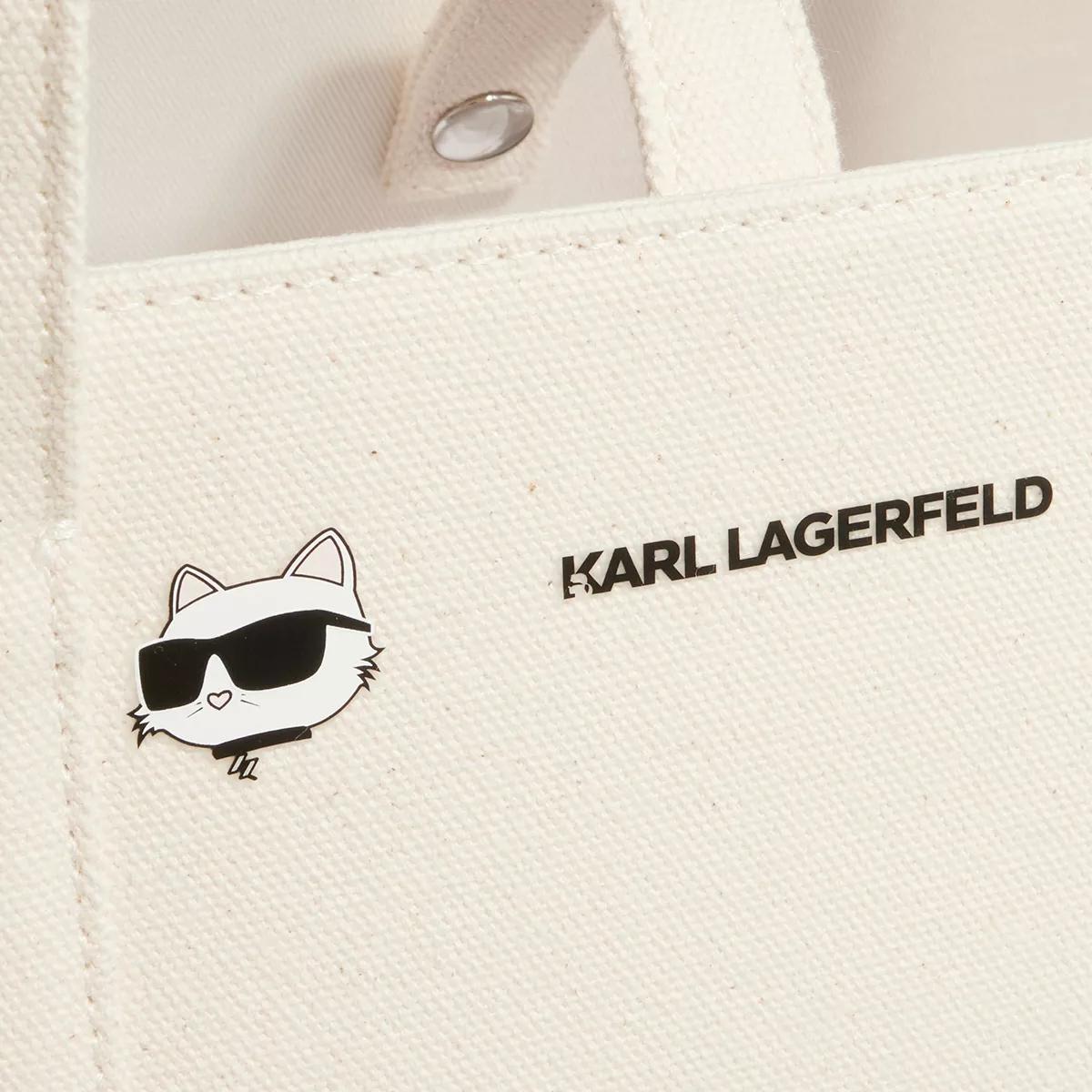 Karl Lagerfeld Shoppers K Ikonik 2.0 Karl Aop Shopper in crème