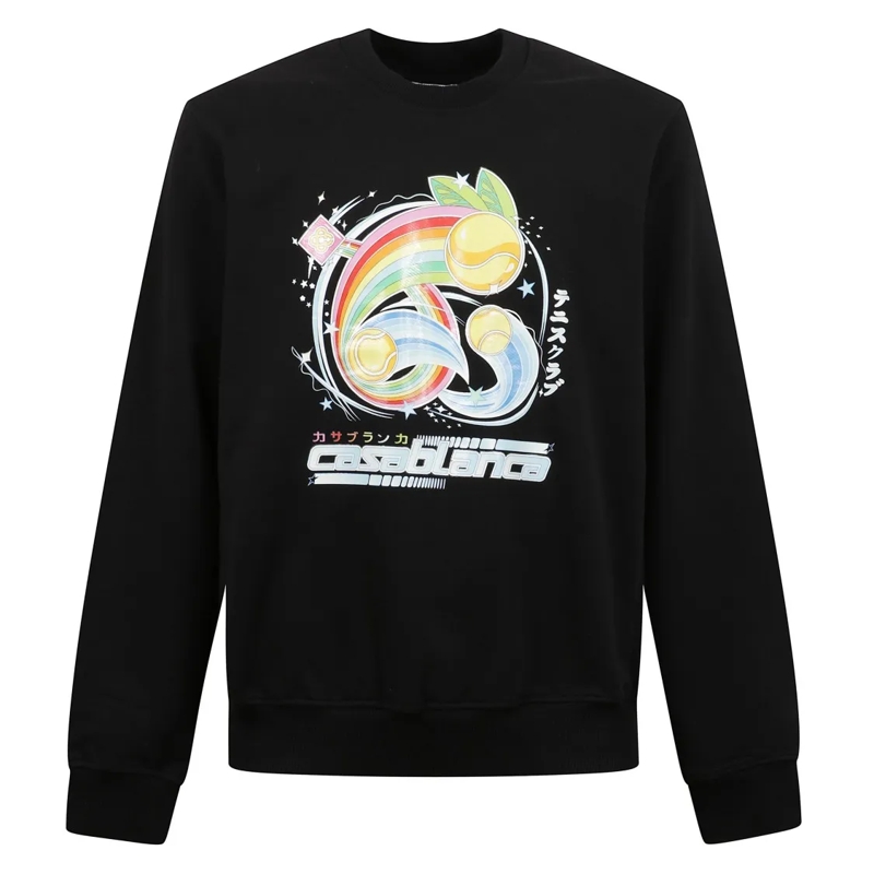 Casablanca  Crewneck Logo Sweatshirt Black