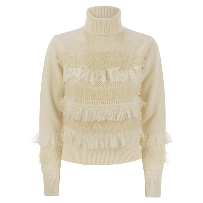 Vanise Rollkragenpullover Wool And Cashmere Blend Turtleneck Sweater Neutrals