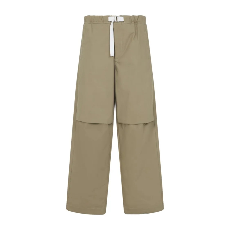 Jil Sander Pantalon Wide-Leg Casual Trousers Neutrals