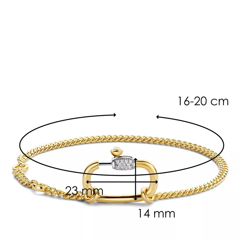 Ti Sento Armband Milano Bracelet 2962SY Silver / Yellow Gold Plated(Image 5)